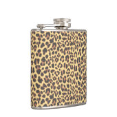 Leopard Print Animal Hautmuster Flachmann (Rechts)