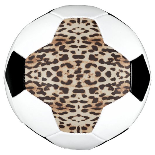Leopard Print Animal Muster Fußball (Gedreht)