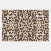 Leopard Print Animal Muster Geschenkpapier Set (Vorderseite 3)