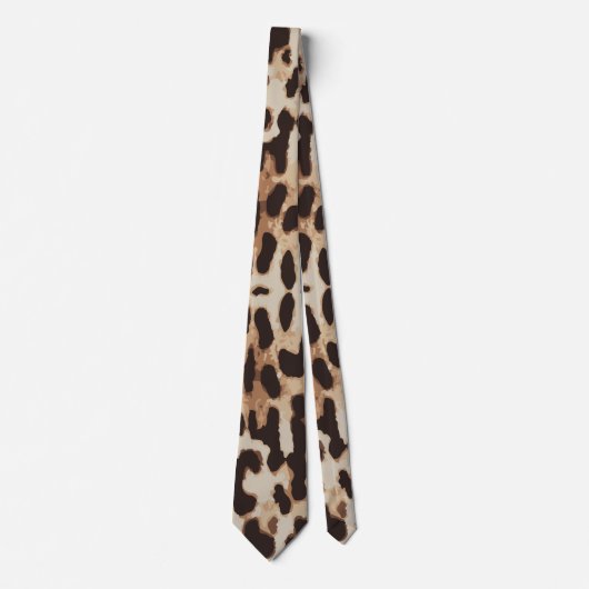 Leopard Print Animal Muster Krawatte (Vorderseite)