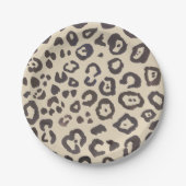 Leopard Print Animal Muster Pappteller (Vorderseite)