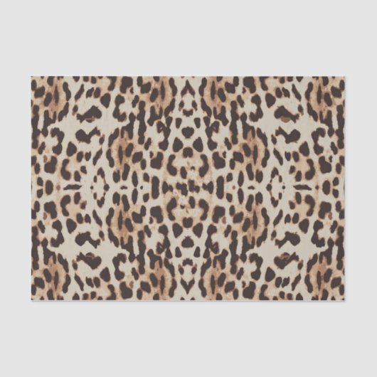 Leopard Print Animal Muster Seidenpapier (Vorderseite)
