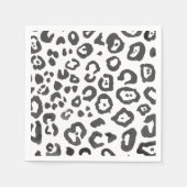 Leopard Print Animal Muster Serviette (Vorderseite)