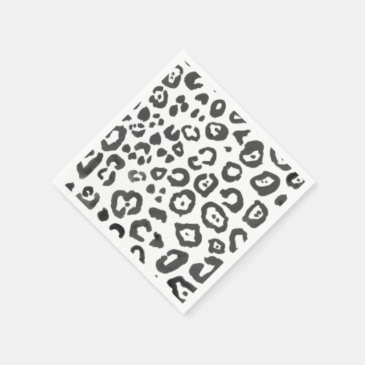 Leopard Print Animal Muster Serviette (Ecke)