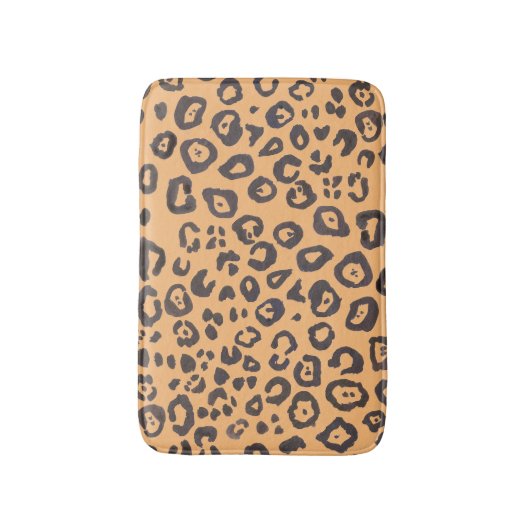 Leopard Print Animal Mustergemälde Badematte (Vorderseite Vertikal)