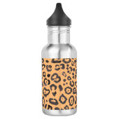 Leopard Print Animal Mustergemälde Edelstahlflasche (Links)