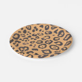 Leopard Print Animal Mustergemälde Pappteller (Schrägansicht)