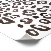 Leopard Print Animal Mustergemälde Poster (Ecke)