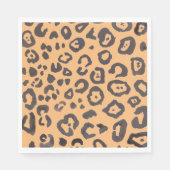 Leopard Print Animal Mustergemälde Serviette (Vorderseite)