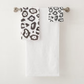 Leopard Print Animal Print Muster Badehandtuch Set (Insitu)