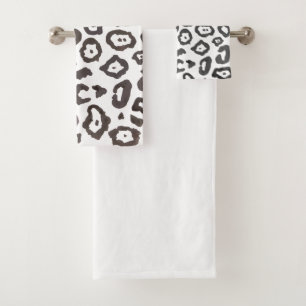 Leopard Print Animal Print Muster Badehandtuch Set