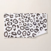 Leopard Print Animal Print Muster Badehandtuch Set (Handtuch)