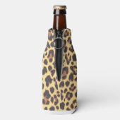 Leopard Print Animal Skin Muster Flaschenkühler (Flasche Rückseite)