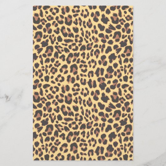 Leopard Print Animal Skin Muster Flyer (Hinten)