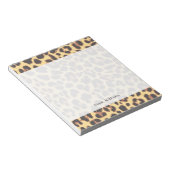 Leopard Print Animal Skin Muster Notizblock (angewinkelt)