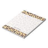 Leopard Print Animal Skin Muster Notizblock (Rotiert)