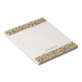 Leopard Print Animal Skin Muster Notizblock (angewinkelt)