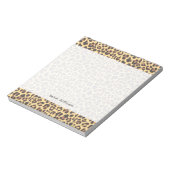 Leopard Print Animal Skin Muster Notizblock (Rotiert)
