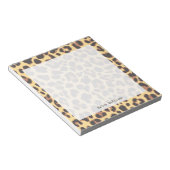 Leopard Print Animal Skin Muster Notizblock (angewinkelt)