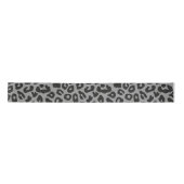 Leopard Print Animal Skin Muster Satinband (Vorderseite)