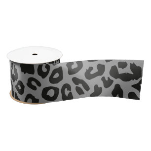 Leopard Print Animal Skin Muster Satinband