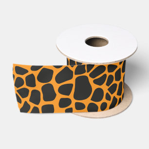 Leopard Print Animal Skin Muster Satinband