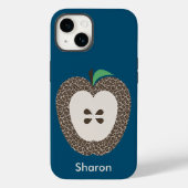 Leopard Print Apple Teachers Case-Mate iPhone Case (Rückseite)