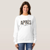 Leopard Print Après Ski Design Sweatshirt (Vorne ganz)