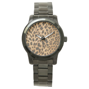 Leopard Print Armbanduhr