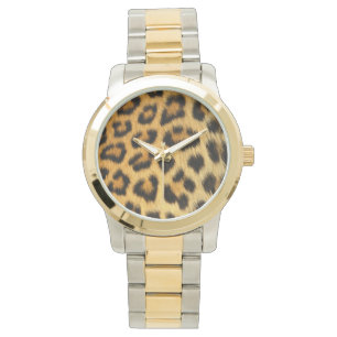 Leopard Print Armbanduhr