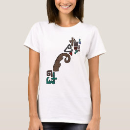 Leopard Print Assymetric Geometric Graphic T-Shirt