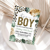 Leopard Print Baby Dusche Einladung