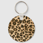 Leopard Print Background Schlüsselanhänger (Vorderseite)