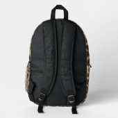 Leopard Print Backpack Bedruckter Rucksack (Rückseite)