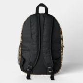 Leopard Print Backpack Bedruckter Rucksack (Rückseite)