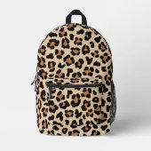 Leopard Print Backpack - Wild Style Bag Bedruckter Rucksack (Vorderseite)