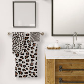 Leopard Print Badhandtuch Set