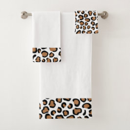 Leopard Print Bath Handtuch Set