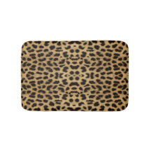 Leopard Print Bath Mat