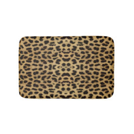 Leopard Print Bath Mat Badematte