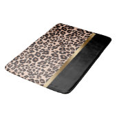 Leopard Print Bath Mat Badematte (Schrägansicht)