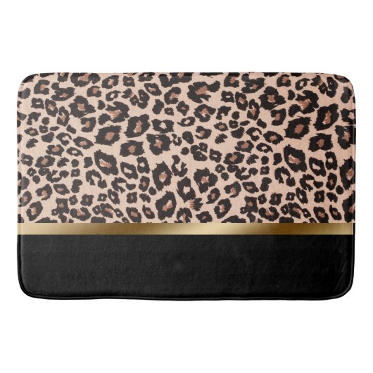 Leopard Print Bath Mat Badematte (Vorderseite)