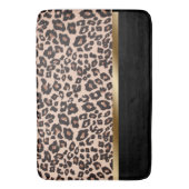 Leopard Print Bath Mat Badematte (Vorderseite Vertikal)