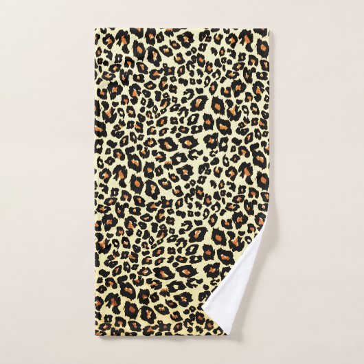 Leopard Print Bath Towel Set (Handtuch)