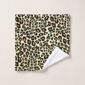 Leopard Print Bath Towel Set (Waschlappen)