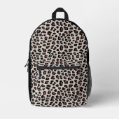 Leopard Print Bedruckter Rucksack (Vorderseite)