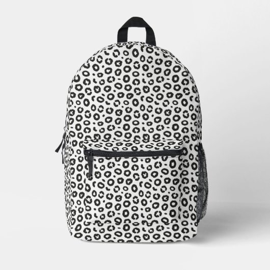 Leopard Print Bedruckter Rucksack (Vorderseite)
