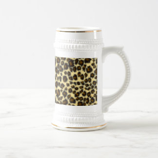 Leopard Print Beer Stein Bierglas