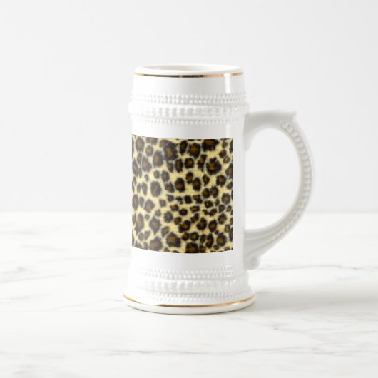 Leopard Print Beer Stein Bierglas (Rechts)