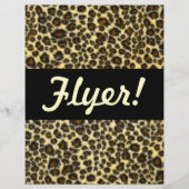 Leopard Print, benutzerdefinierbarer Flyer (Vorne)